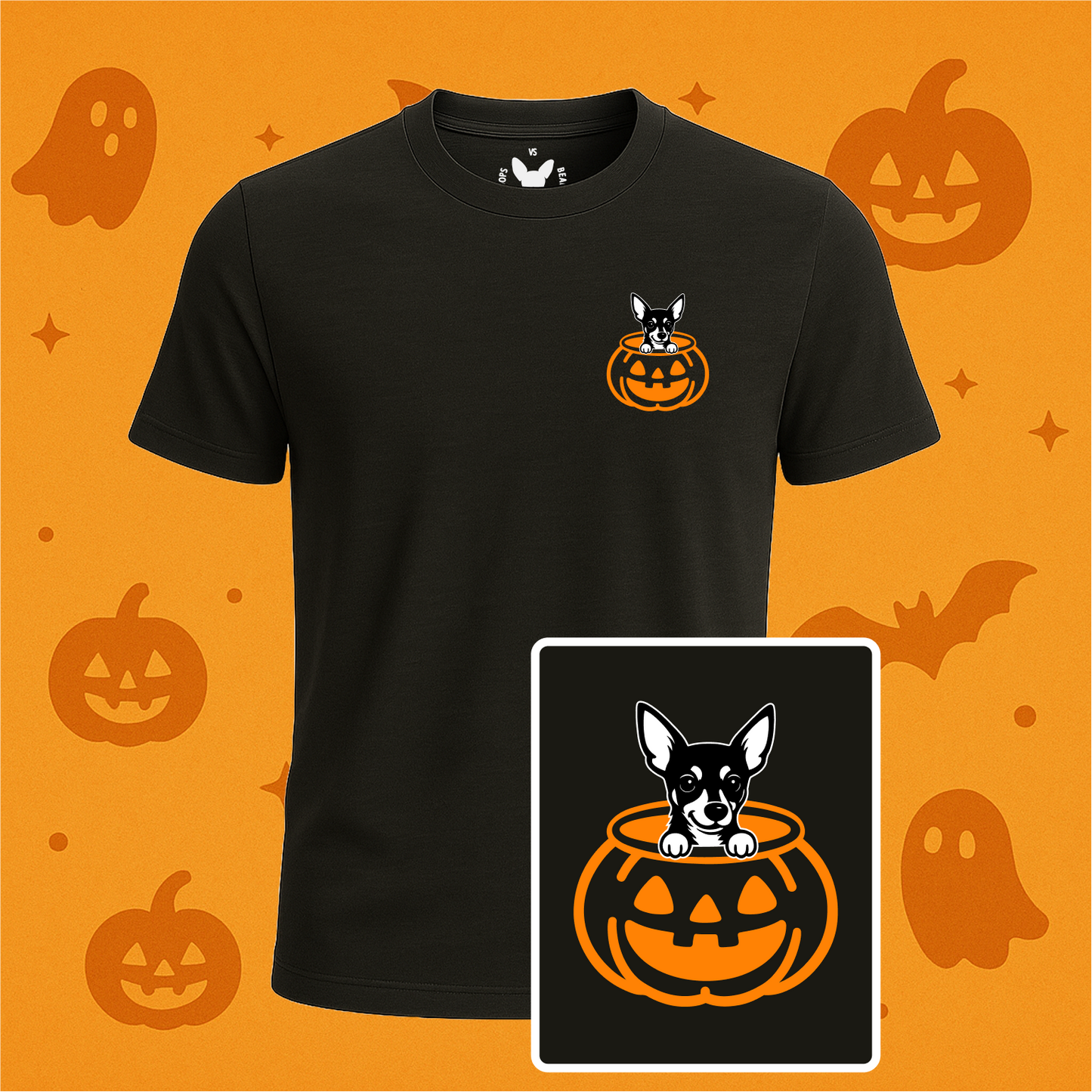 Miniature Pinscher (Min Pin) Pumpkin Pup Tees