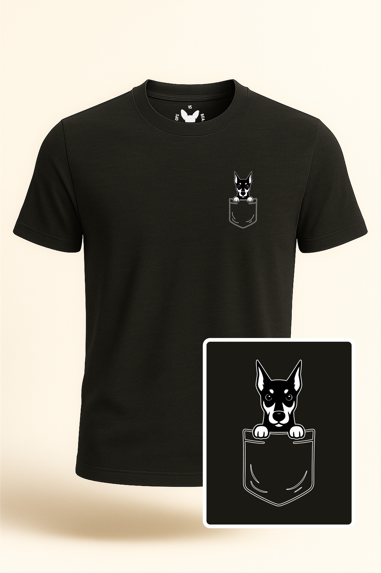 Doberman Pocket-Print Tee