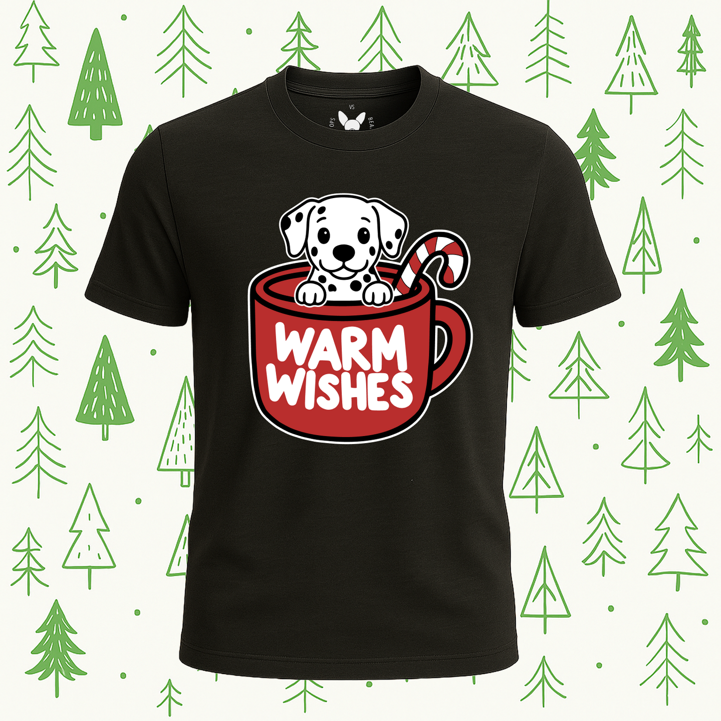 Dalmatian Warm Wishes Tee - Feature Print