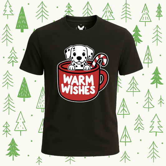 Dalmatian Warm Wishes Tee - Feature Print