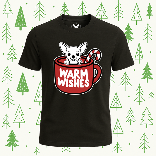 Chihuahua Warm Wishes Tee - Feature Print