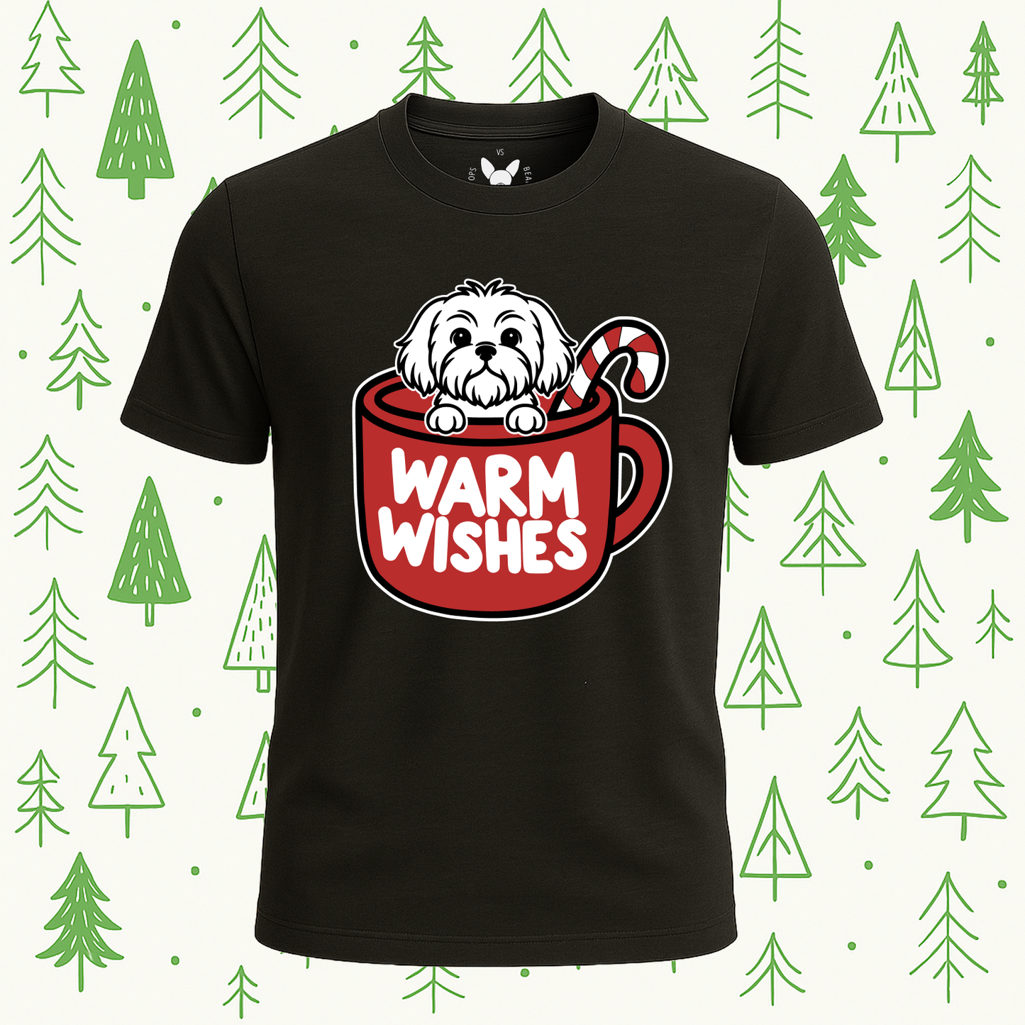 Shih Tzu Warm Wishes Tee - Feature Print