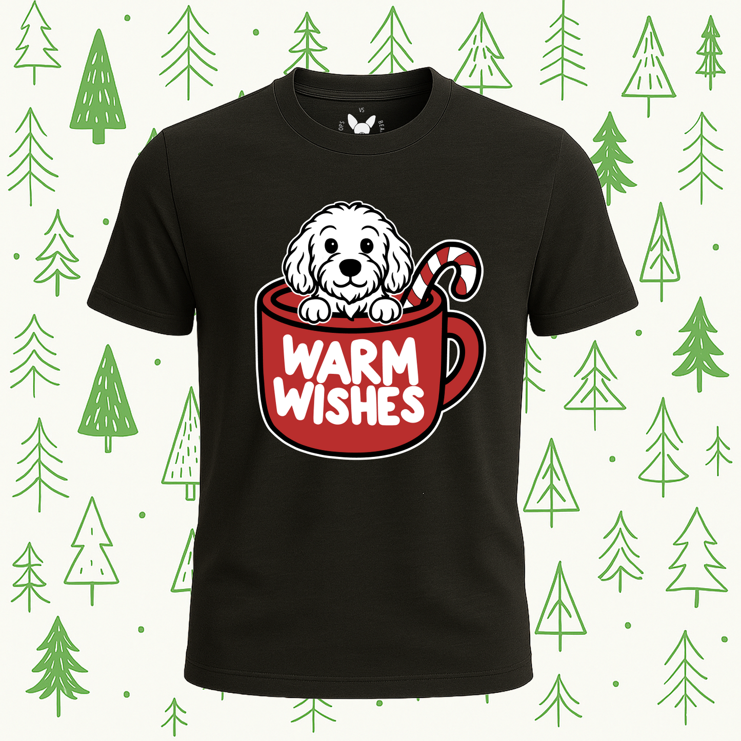 Cockapoo Warm Wishes Tee - Feature Print