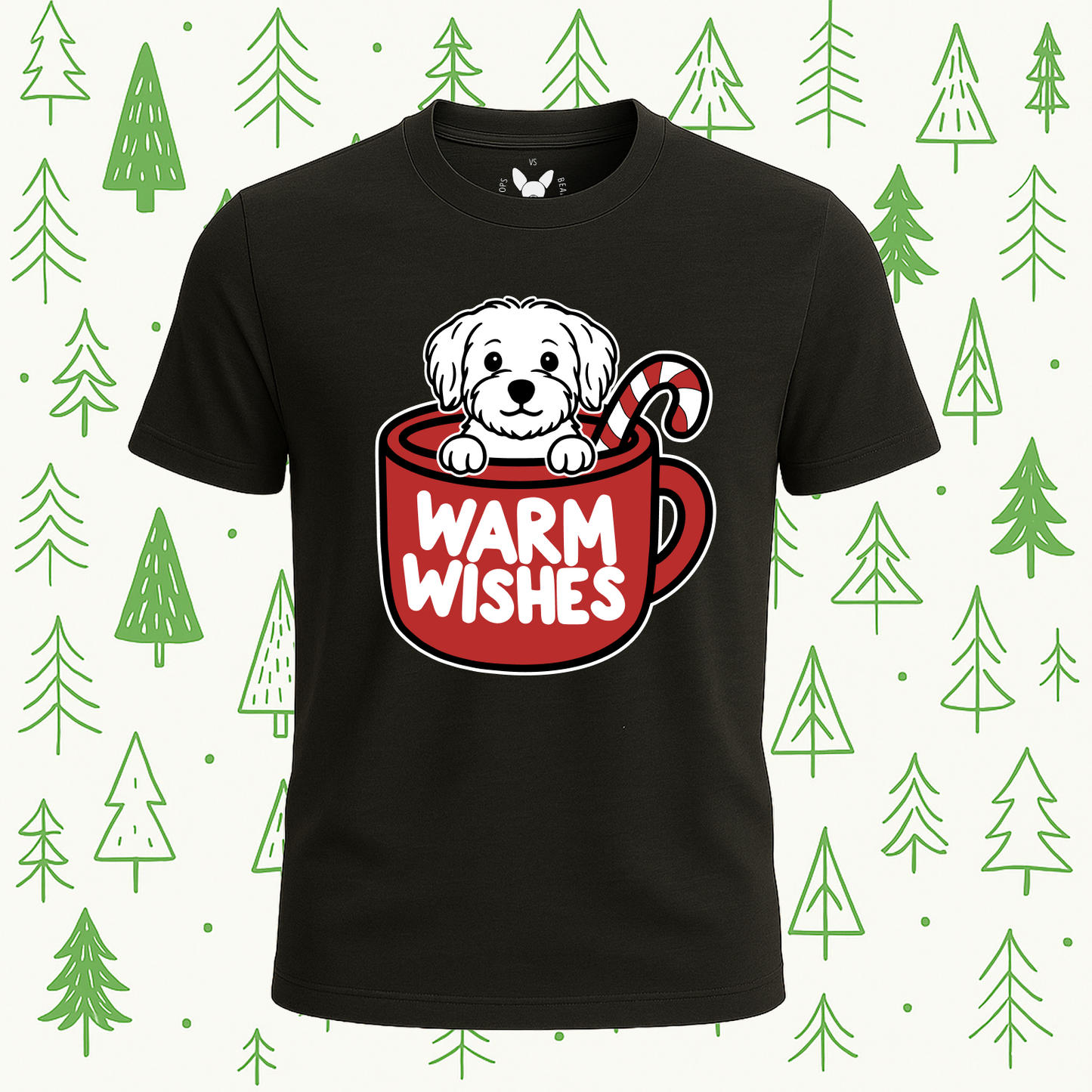 Maltese Warm Wishes Tee - Feature Print