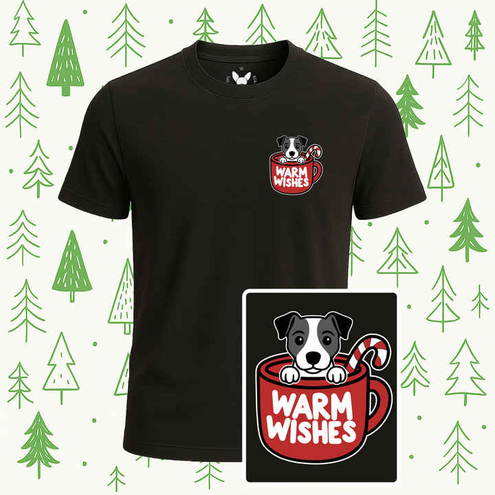 Jack Russell Terrier Warm Wishes Tee