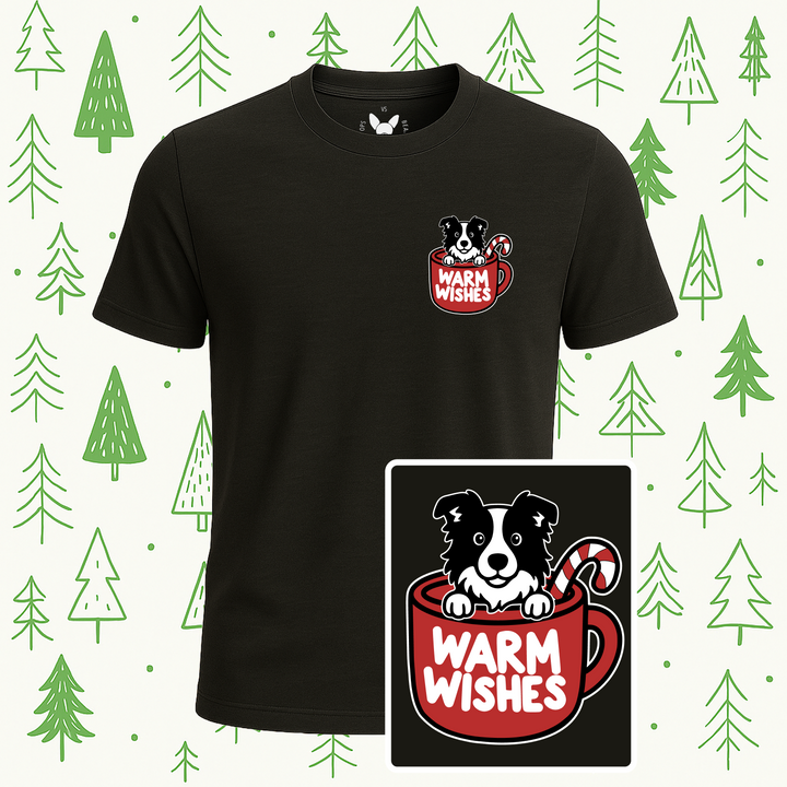 Border Collie Warm Wishes Tee