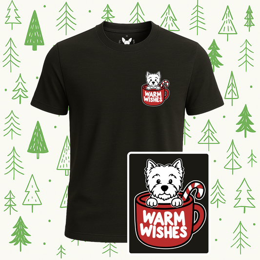 West Highland Terrier (Westie) Warm Wishes Tee