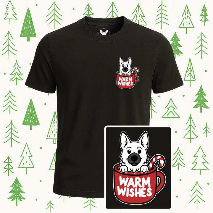 German Shepherd Warm Wishes Tee