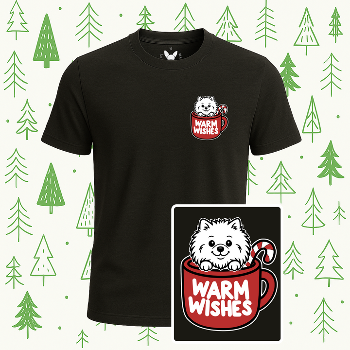 Pomeranian Warm Wishes Tee