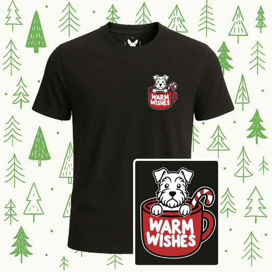 Schnauzer Warm Wishes Tee