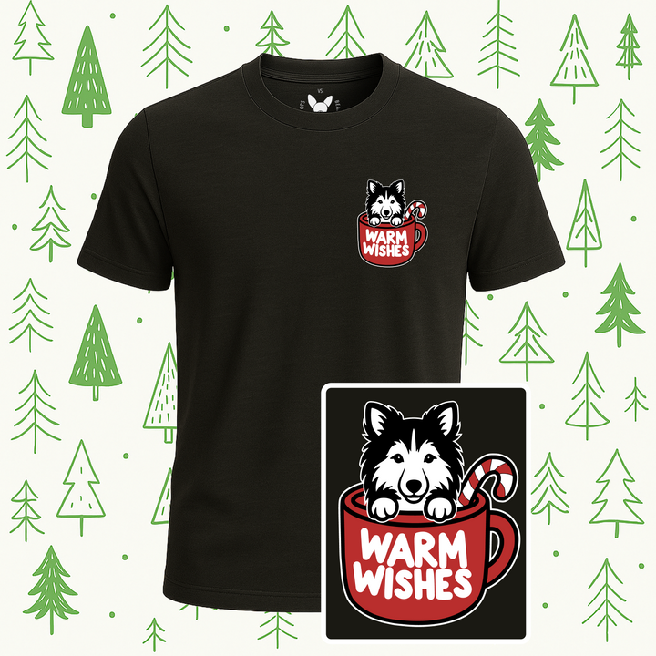 Shetland Sheepdog (Sheltie) Warm Wishes Tee
