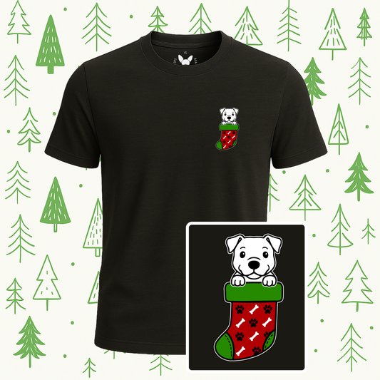 American Pitbull Christmas Stocking Tee