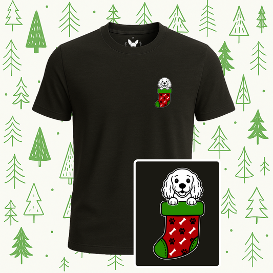 Cocker Spaniel Christmas Stocking Tee