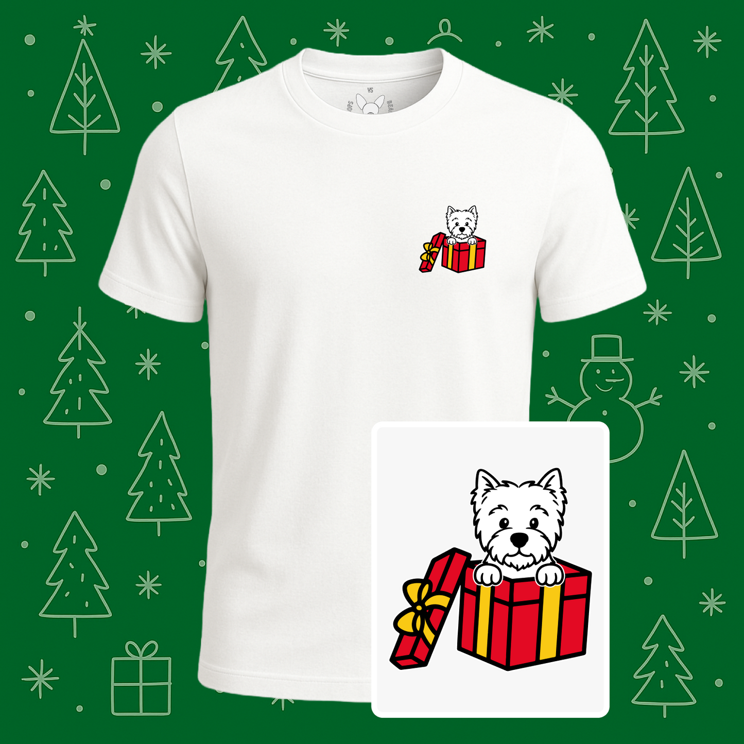 West Highland Terrier (Westie) Best Present Ever Tee