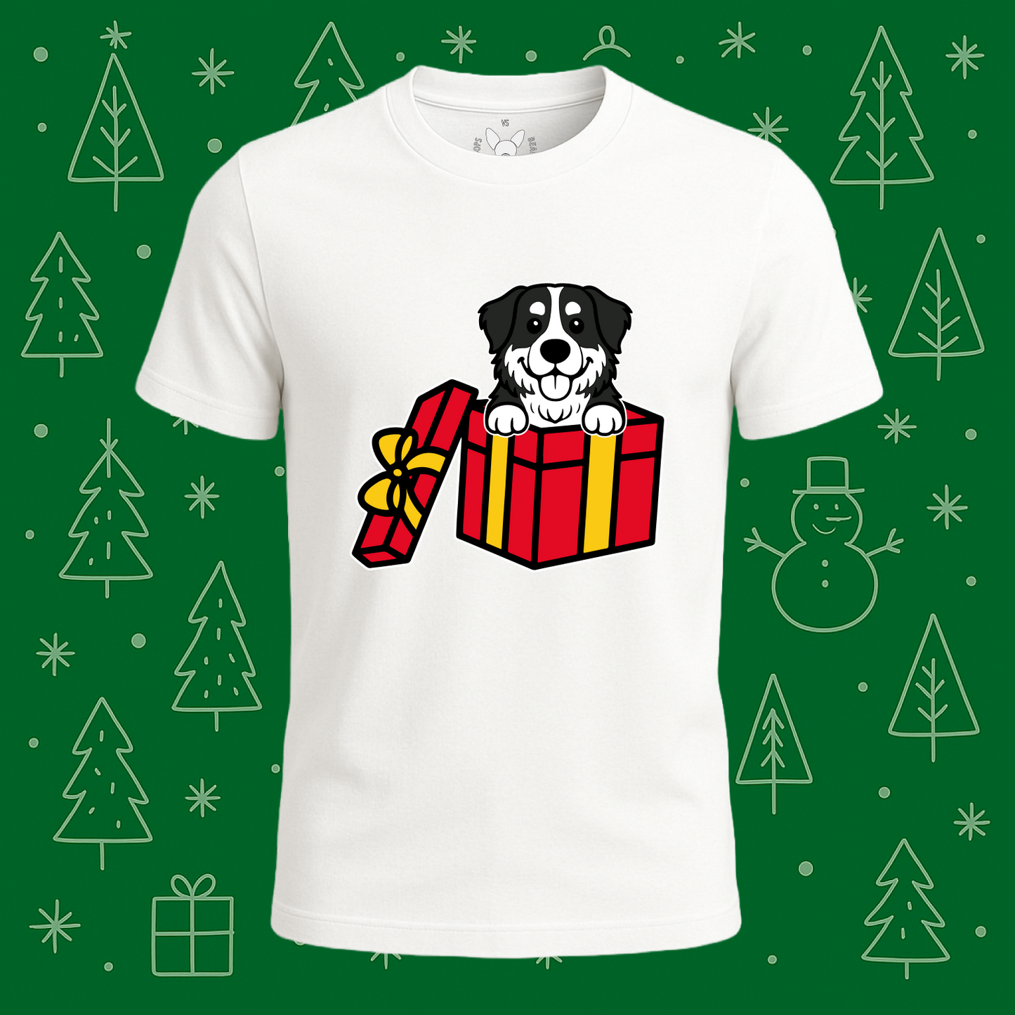 Bernese Mountain Dog Best Present Ever Tee - Feature Print