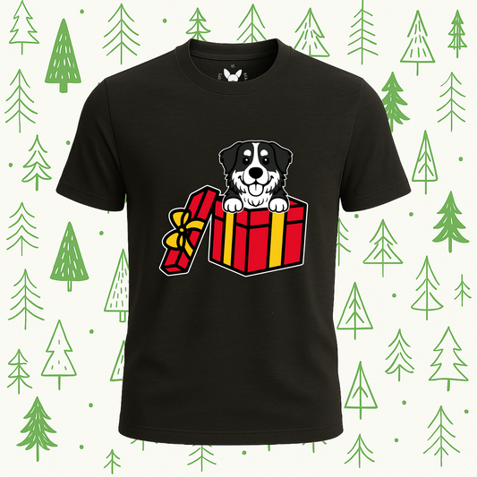 Bernese Mountain Dog Best Present Ever Tee - Feature Print