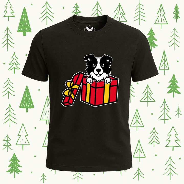 Border Collie Best Present Ever Tee - Feature Print