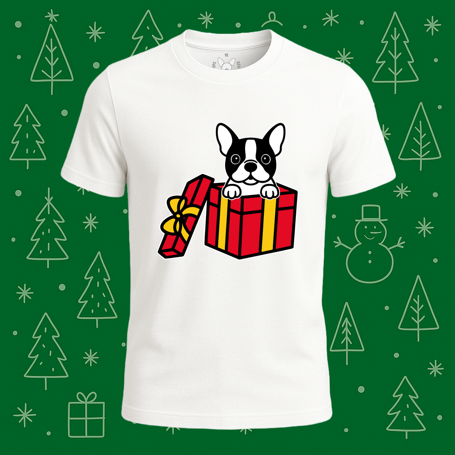 Boston Terrier Best Present Ever Tee - Feature Print
