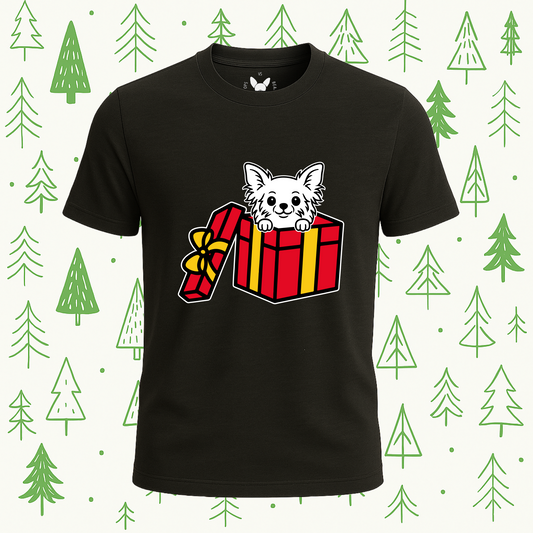 Long Haired Chihuahua Best Present Ever Tee - Feature Print