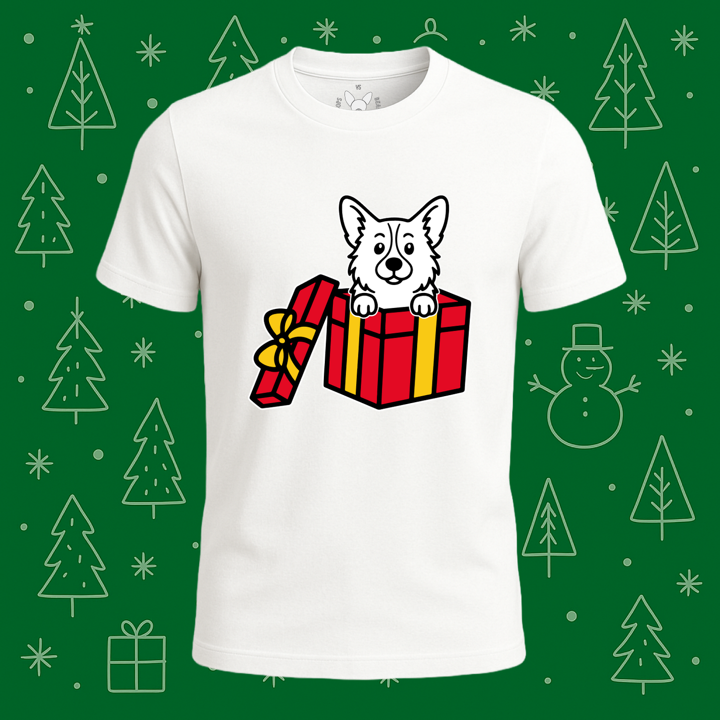 Pembroke Welsh Corgi Best Present Ever Tee - Feature Print