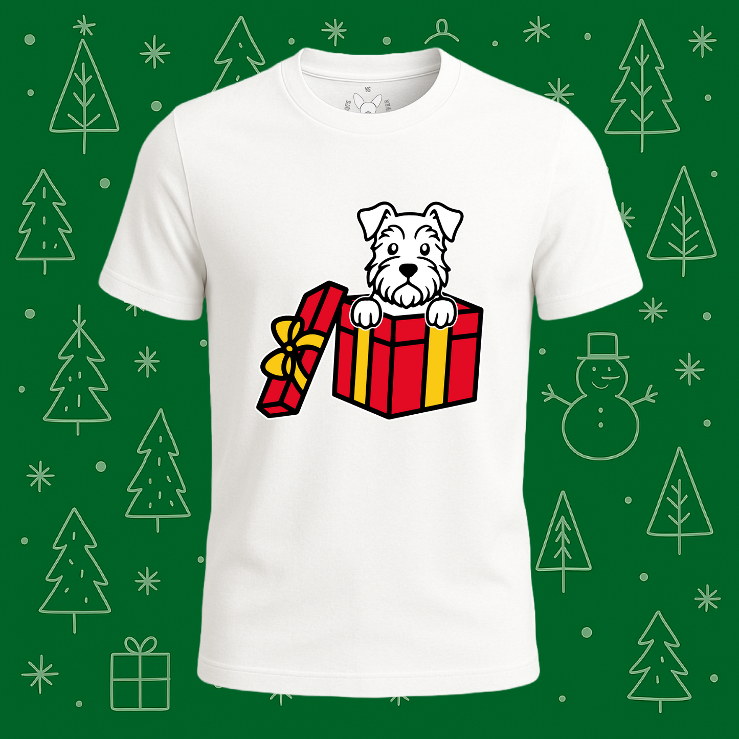 Schnauzer Best Present Ever Tee - Feature Print