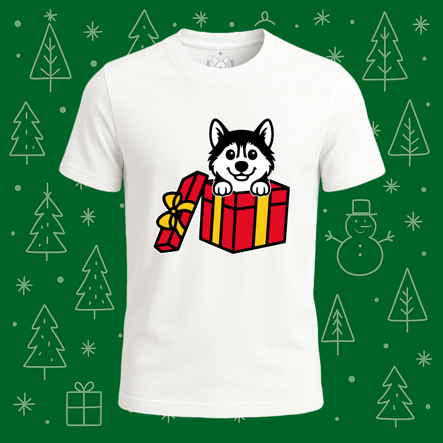 Siberian Husky Best Present Ever Tee - Feature Print