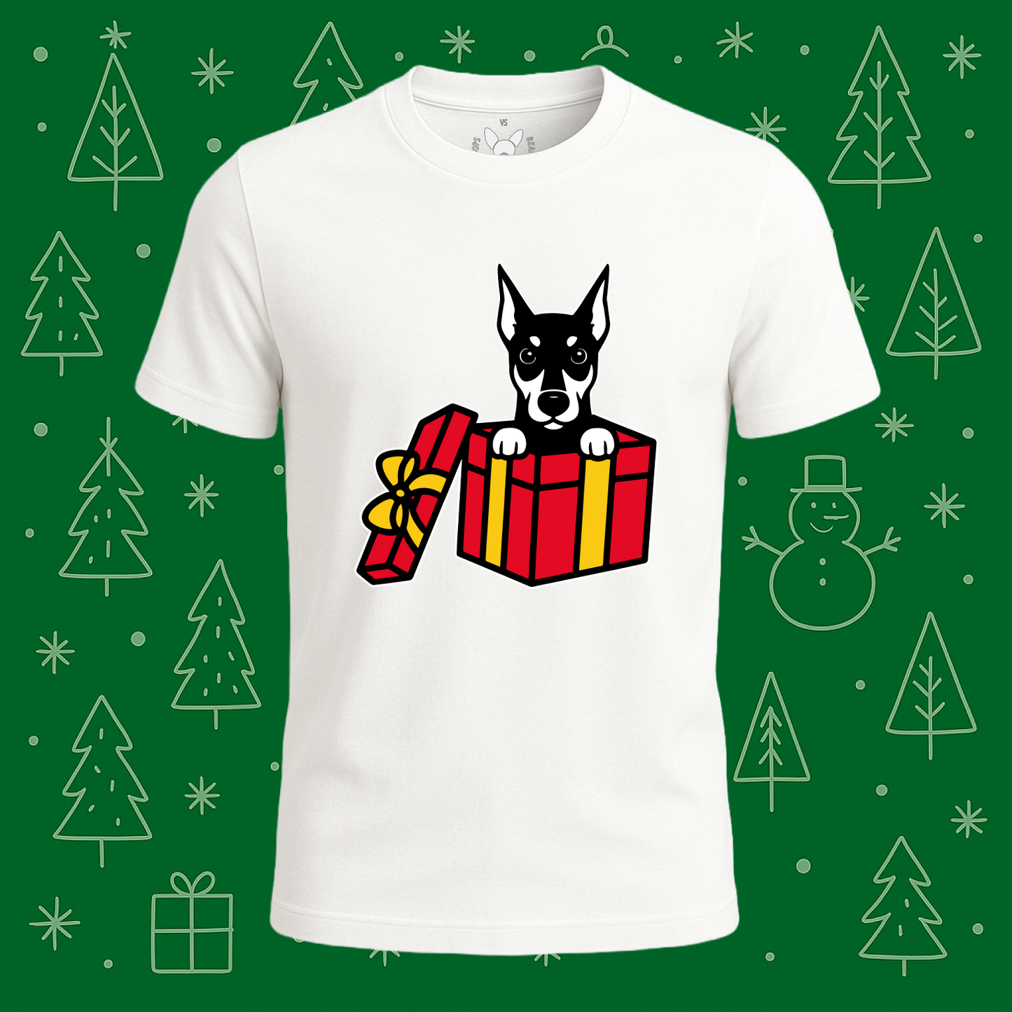 Doberman Best Present Ever Tee - Feature Print