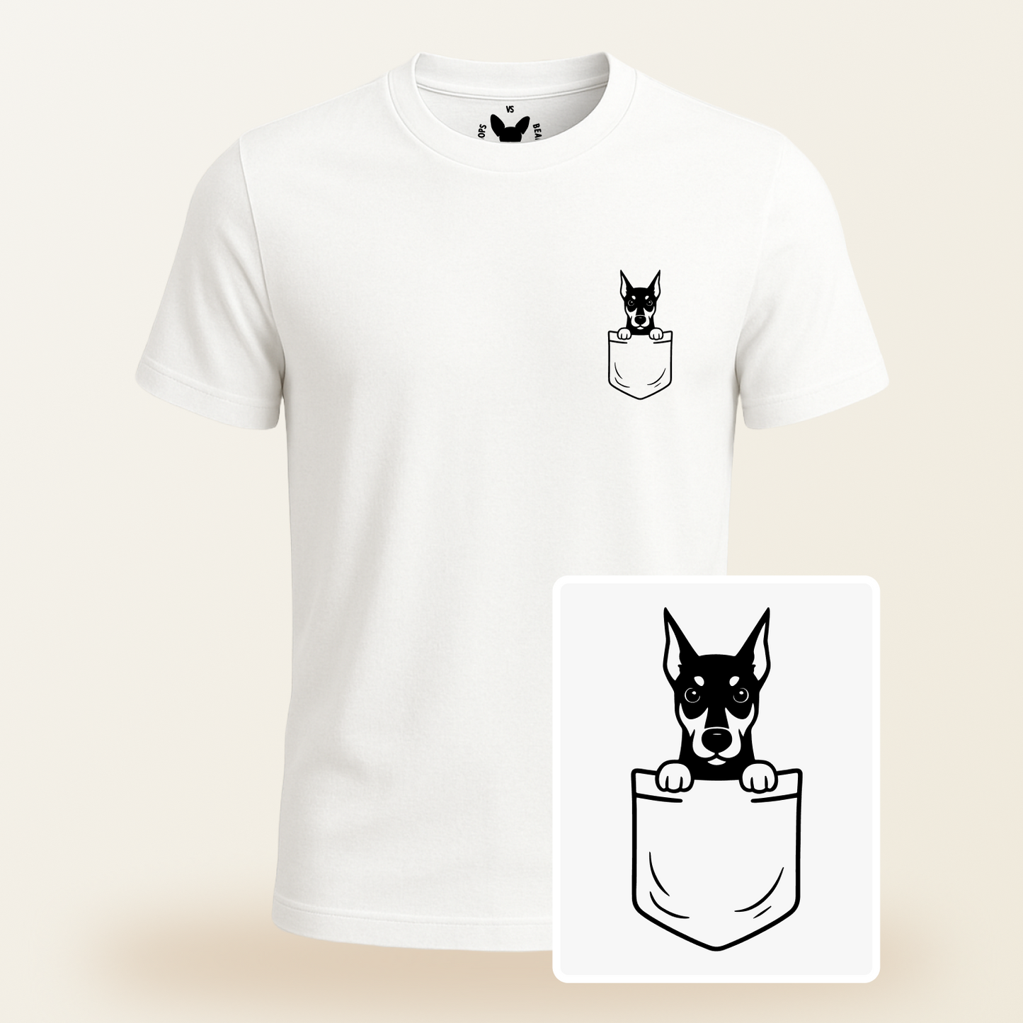 Doberman Pocket-Print Tee