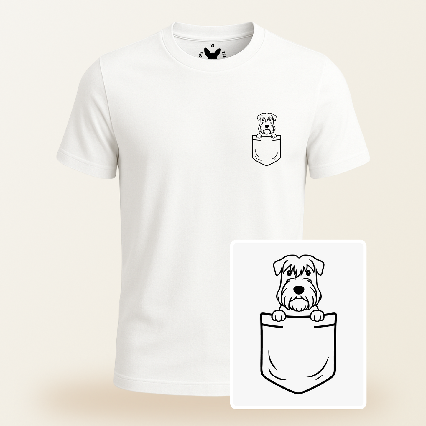 Sealyham Terrier Pocket-Print Tee