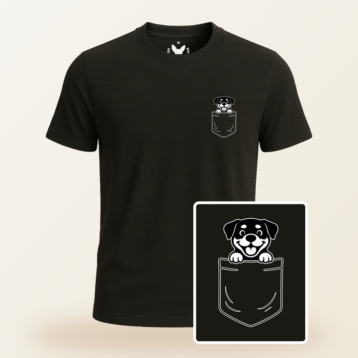 Rottweiler Pocket-Print Tee