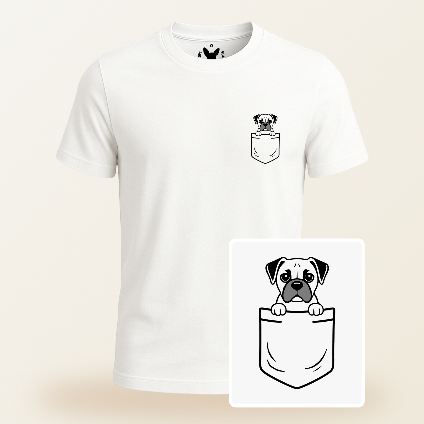 Boxer Pocket-Print Tee