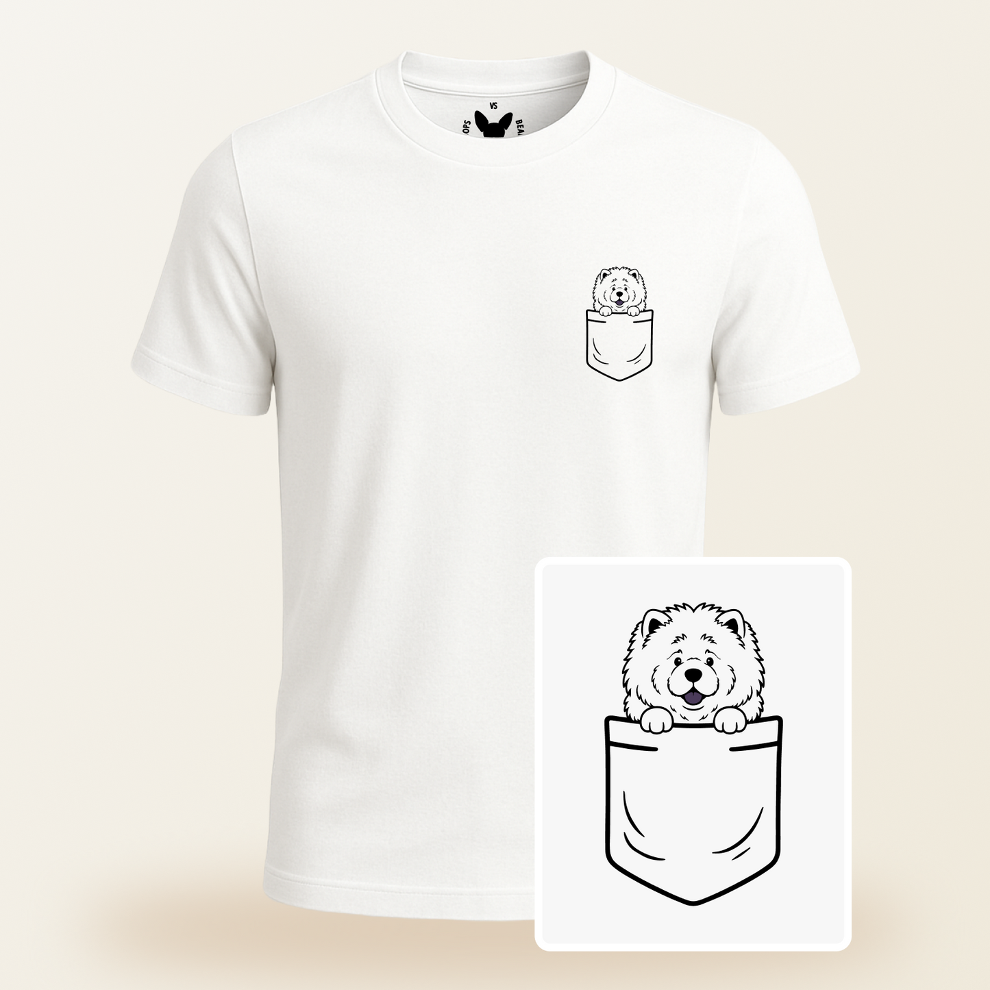 Chow Chow Pocket-Print Tee
