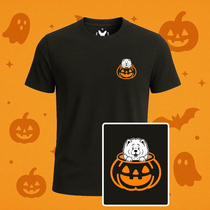 Chow Chow Halloween Pumpkin Pup Tees