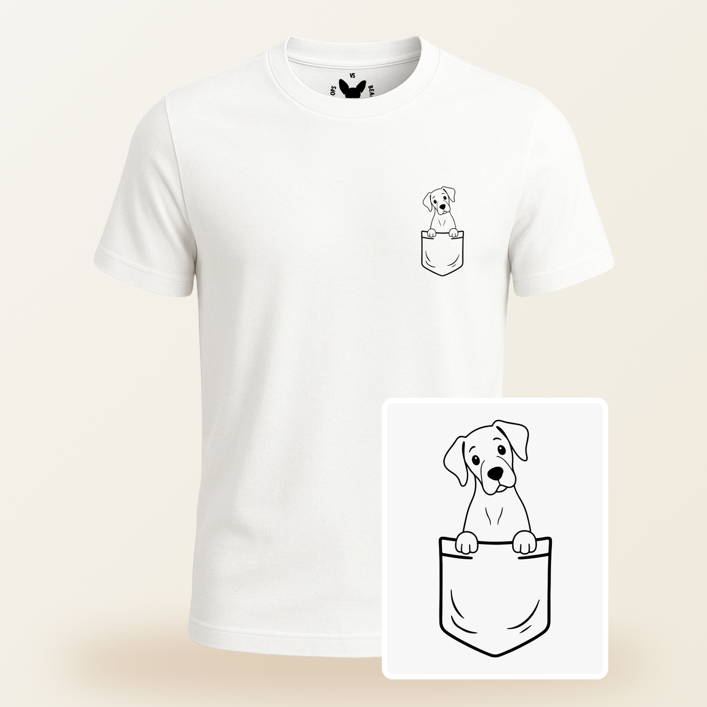 Great Dane Pocket-Print Tee
