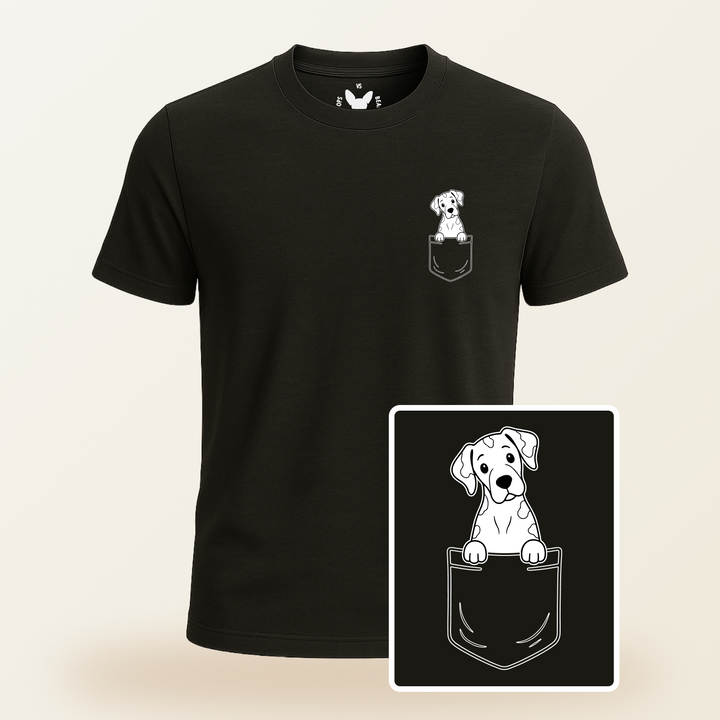 Great Dane (Harlequin) Pocket-Print Tee