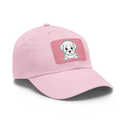 Shorkie Dad Hat – Unisex Leather Patch Adjustable Cap