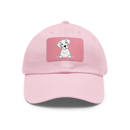Great Dane Dad Hat – Unisex Leather Patch Adjustable Cap