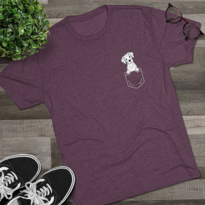 Great Dane (Harlequin) Pocket-Print Tri-blend Tee