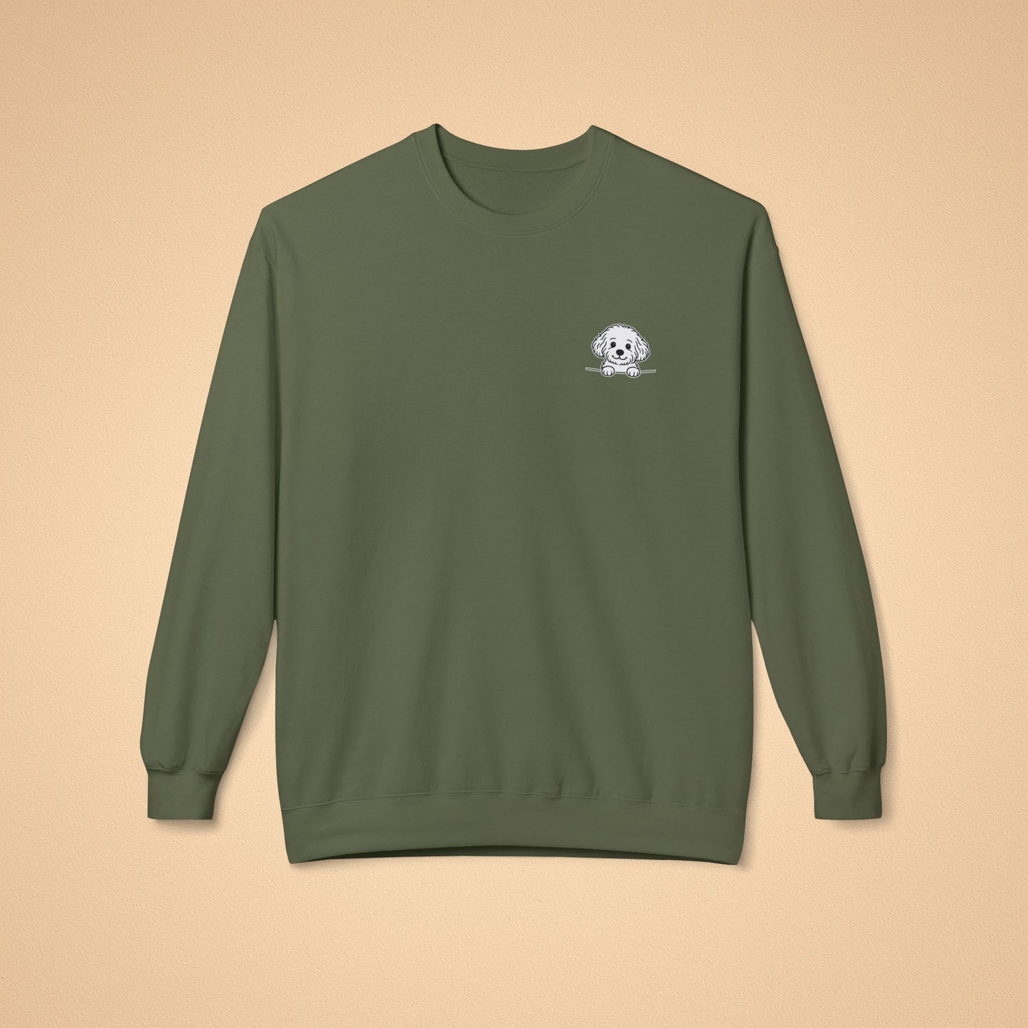 Maltipoo Crewneck Sweatshirt – Cozy Midweight Fleece