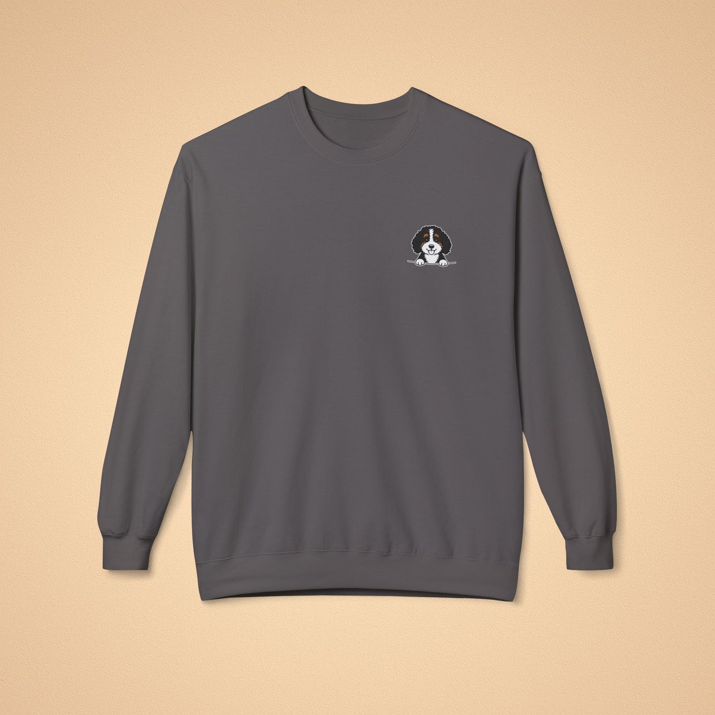 Bernedoodle Crewneck Sweatshirt – Cozy Midweight Fleece
