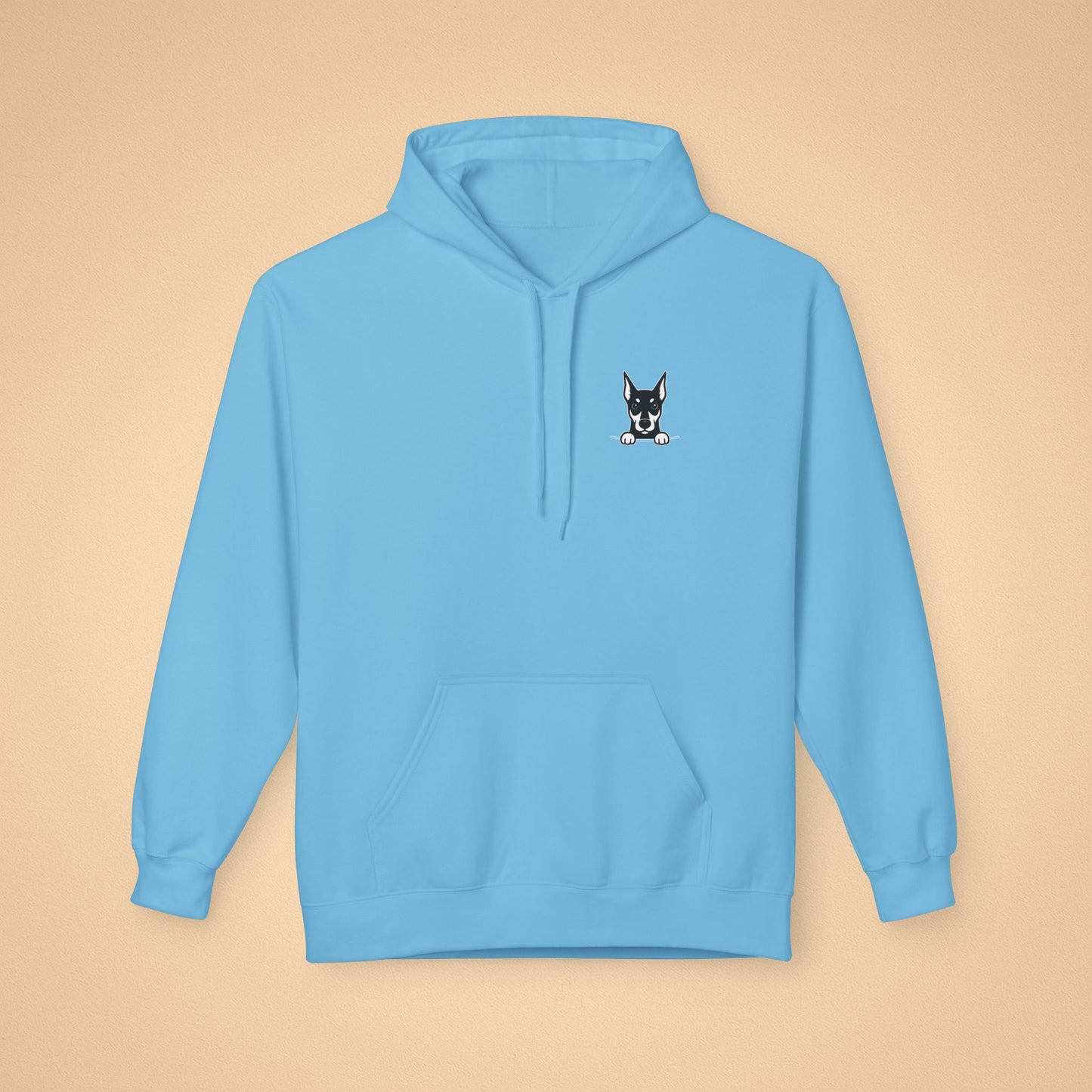 Doberman Unisex Hoodie – Cozy Midweight Fleece