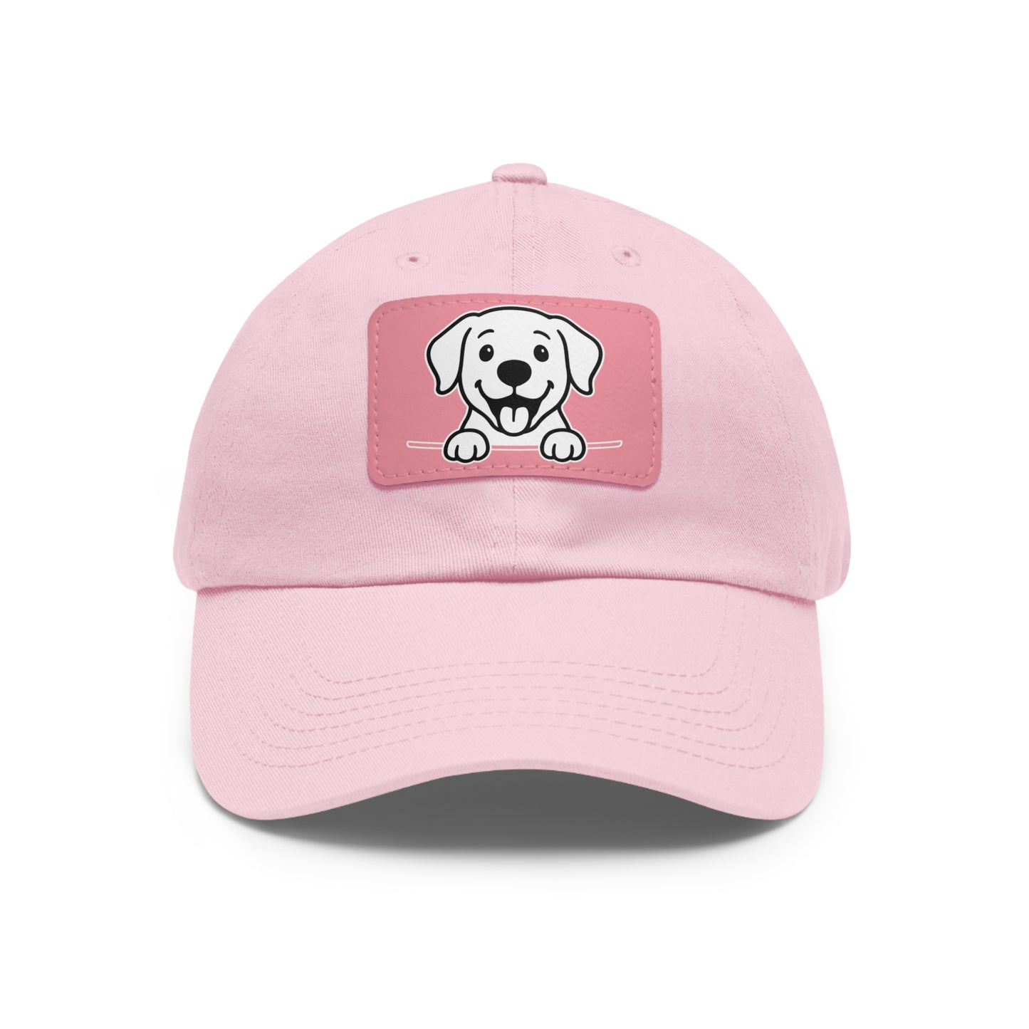 Labrador Retriever Dad Hat – Unisex Leather Patch Adjustable Cap