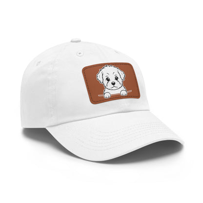 Shorkie Dad Hat – Unisex Leather Patch Adjustable Cap