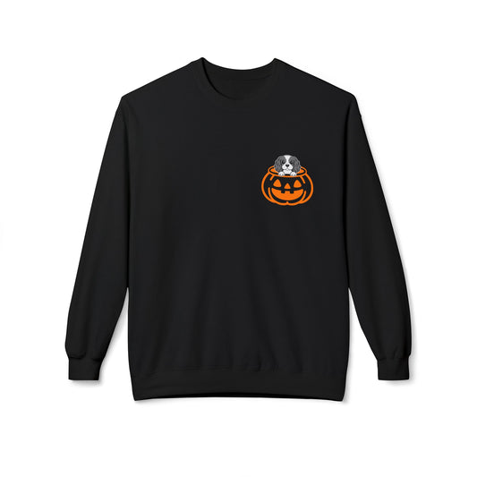 Halloween Pumpkin Pup - Cavalier King Charles Spaniel - Crewneck Sweatshirt