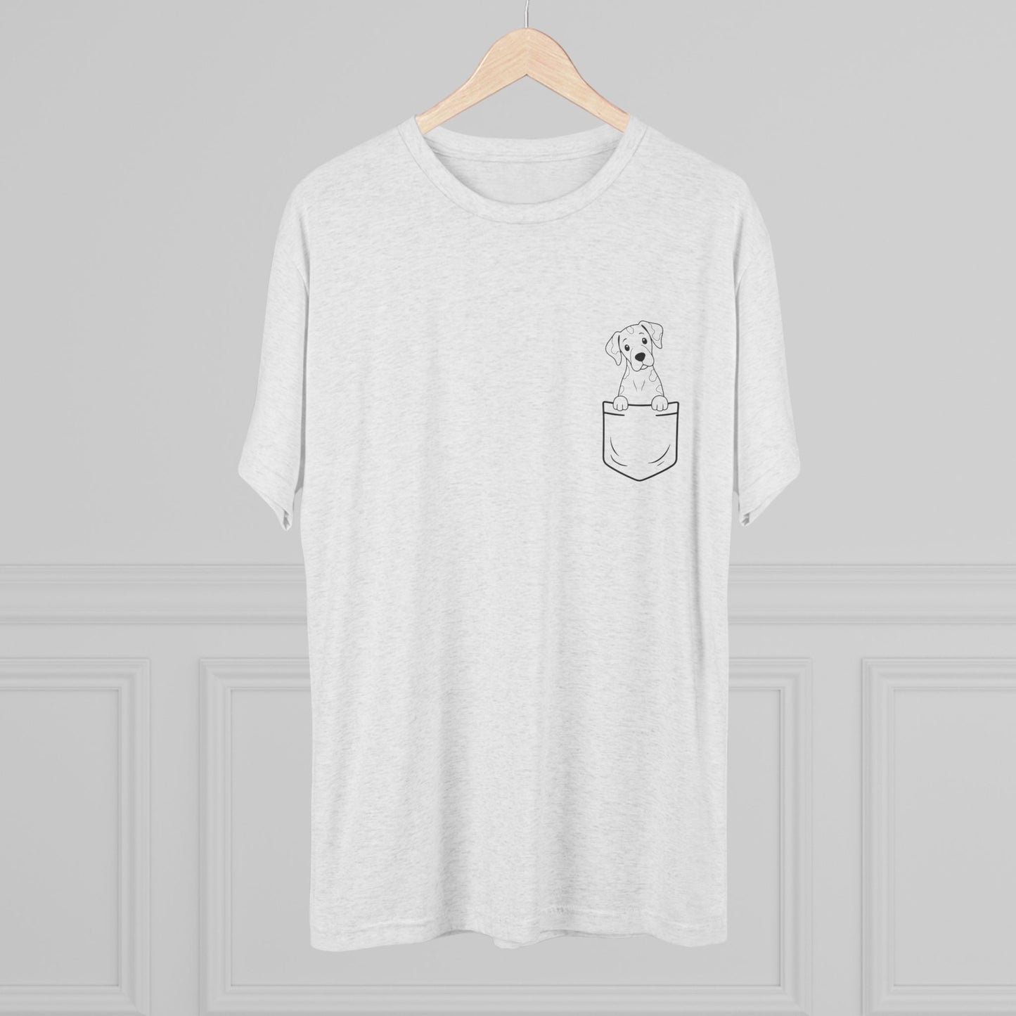 Great Dane (Harlequin) Pocket-Print Tri-blend Tee