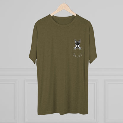 Doberman Pocket-Print Tri-blend Tee