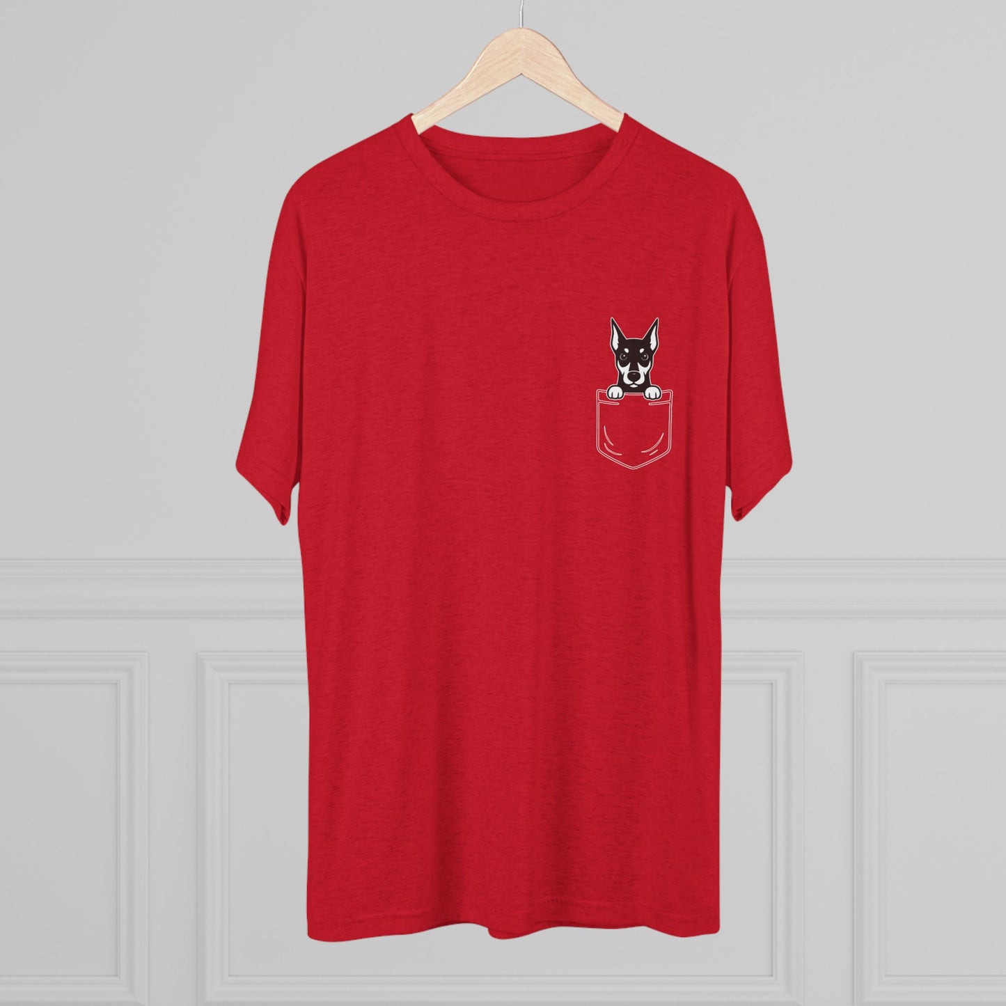 Doberman Pocket-Print Tri-blend Tee