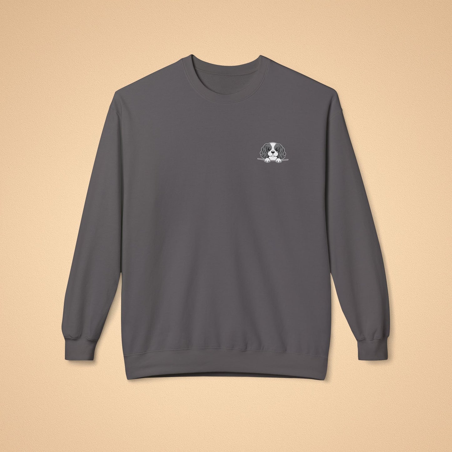 Cavalier King Charles Spaniel Crewneck Sweatshirt – Cozy Midweight Fleece
