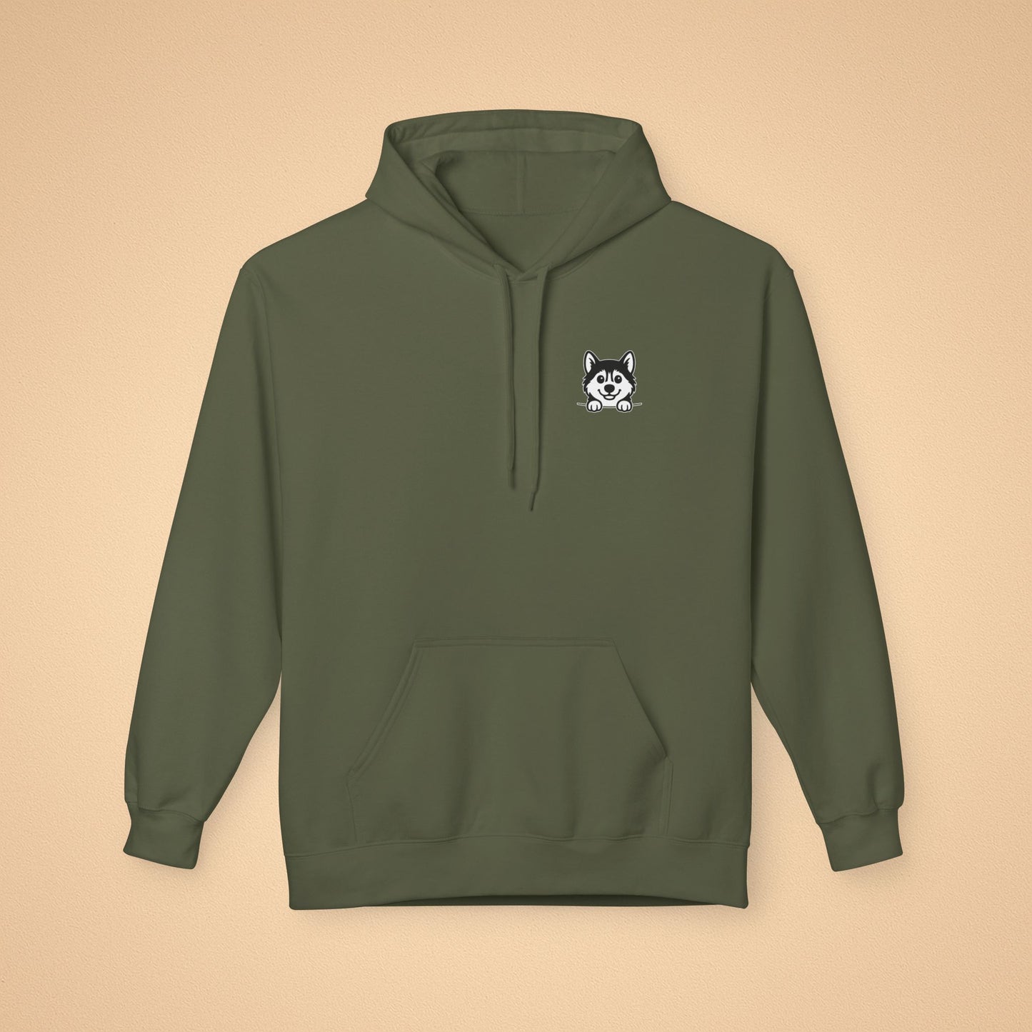 Siberian Husky Unisex Hoodie – Cozy Midweight Fleece