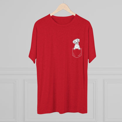 Great Dane (Harlequin) Pocket-Print Tri-blend Tee